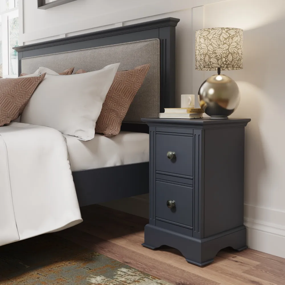 Small Bedside Midnight Grey | Washington Lighting and Interiors Small Bedside Midnight Grey | Washington Lighting and Interiors
