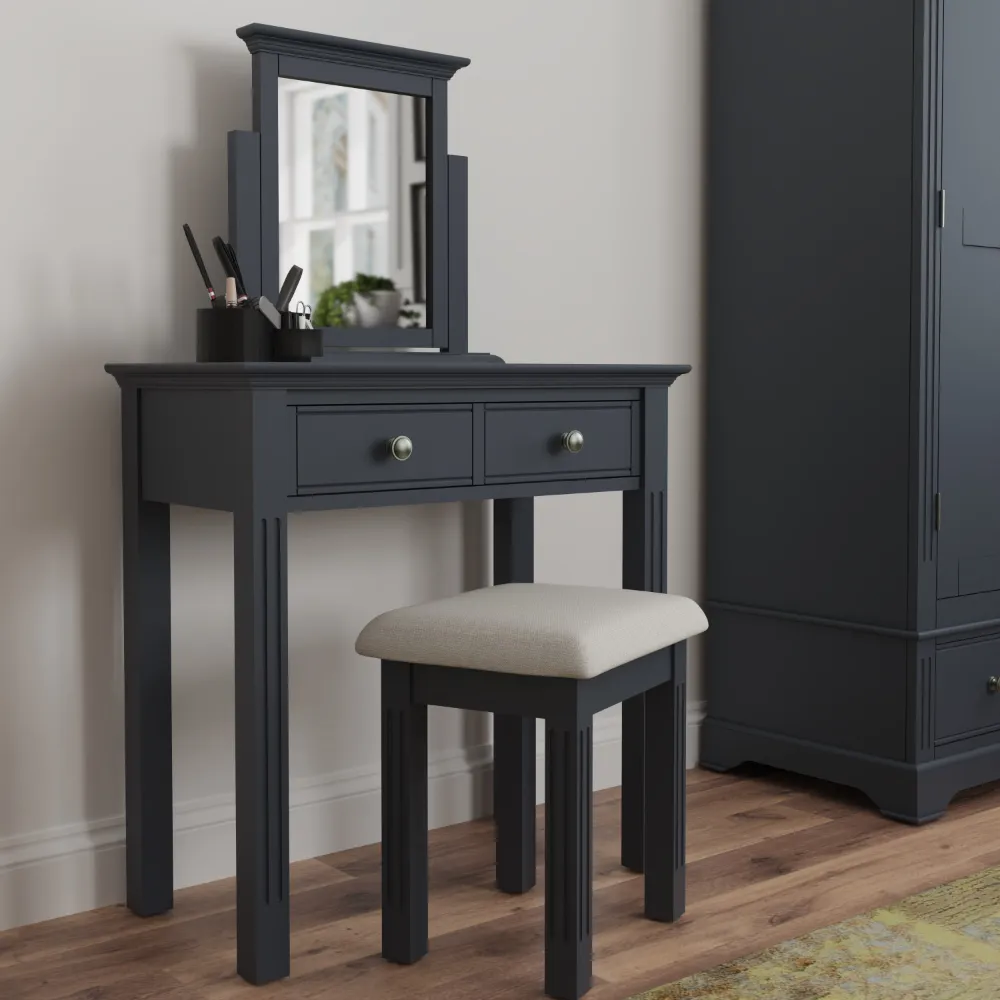 Stool Midnight Grey | Washington Lighting and Interiors Stool Midnight Grey | Washington Lighting and Interiors