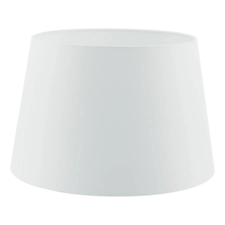 White Faux Silk Tapered Drum Shade 35cm | Washington Lighting and Interiors White Faux Silk Tapered Drum Shade 35cm | Washington Lighting and Interiors