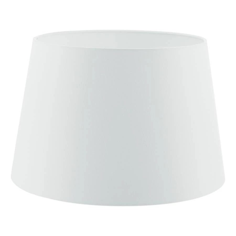 White Faux Silk Tapered Drum Shade White 40cm | Washington Lighting and Interiors White Faux Silk Tapered Drum Shade White 40cm | Washington Lighting and Interiors
