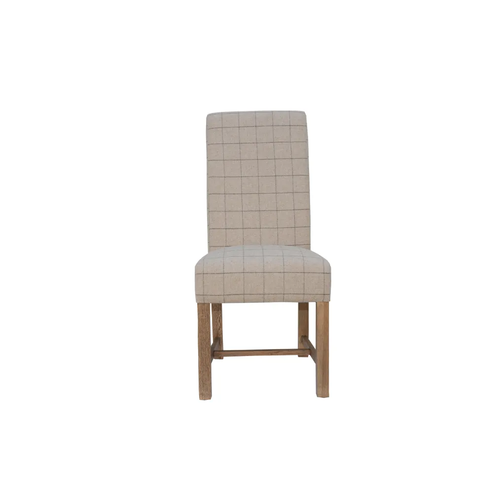 Ho Chair - Check Natural | Washington Lighting and Interiors Ho Chair Check Natural | Washington Lighting and Interiors