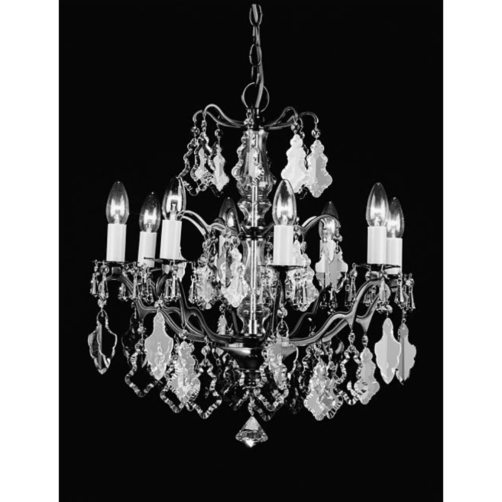 8 Light Fitting in Polished Brass Ses with Hand Cut Crystals | Washington Lighting and Interiors 8 Light Fitting in Polished Brass Ses with Hand Cut Crystals | Washington Lighting and Interiors