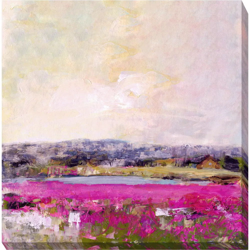 Abstract Floral Square Canvas in Green Pink Purple 98cm X 98cm | Washington Lighting and Interiors Abstract Floral Square Canvas in Green Pink Purple 98cm X 98cm | Washington Lighting and Interiors