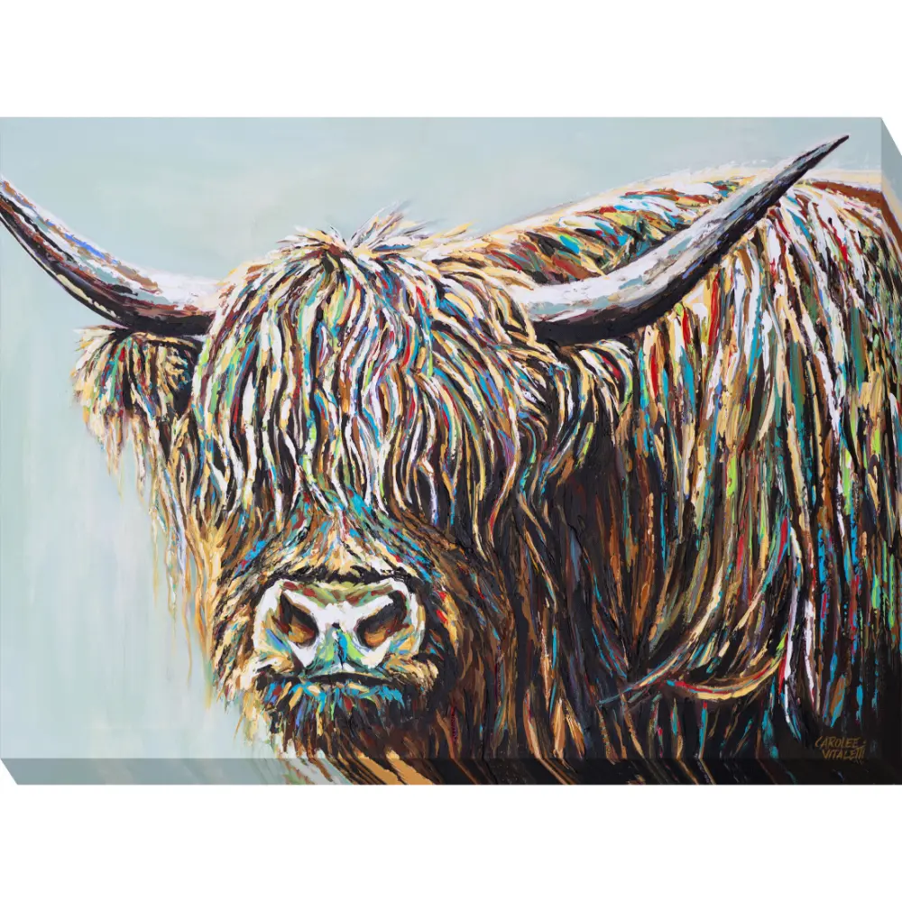 Animals Landscape Canvas in Blue Brown 65cm X 98cm | Washington Lighting and Interiors Animals Landscape Canvas in Blue Brown 65cm X 98cm | Washington Lighting and Interiors