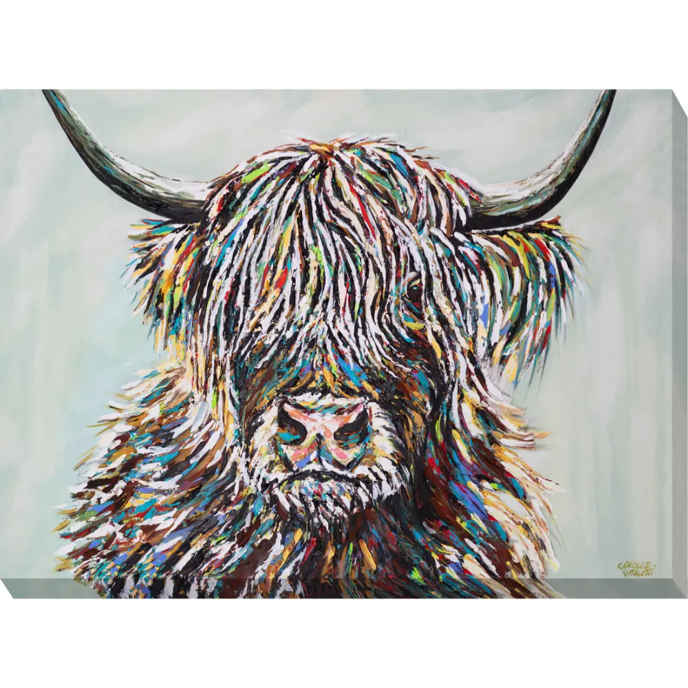 Animals Landscape Canvas in Blue Brown 65cm X 98cm | Washington Lighting and Interiors Animals Landscape Canvas in Blue Brown 65cm X 98cm | Washington Lighting and Interiors