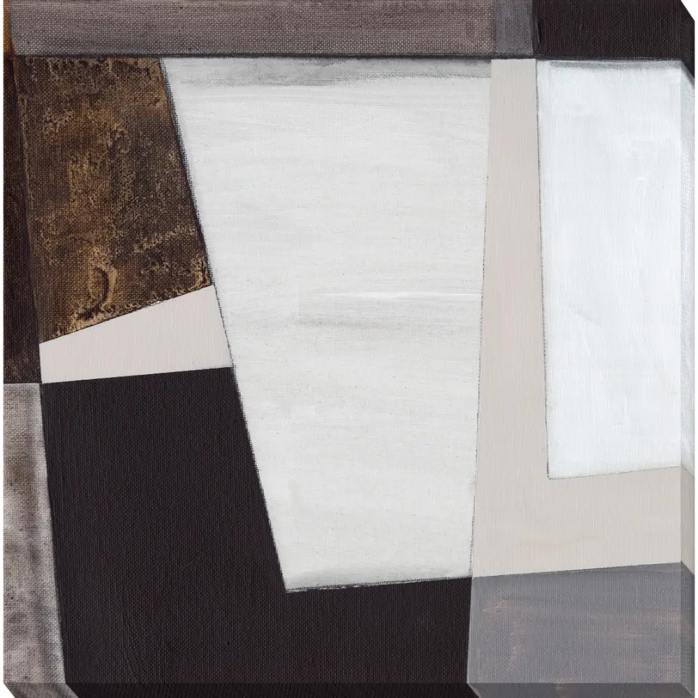 Abstract Square Canvas in Black Brown White 93cm X 93cm | Washington Lighting and Interiors Abstract Square Canvas in Black Brown White 93cm X 93cm | Washington Lighting and Interiors