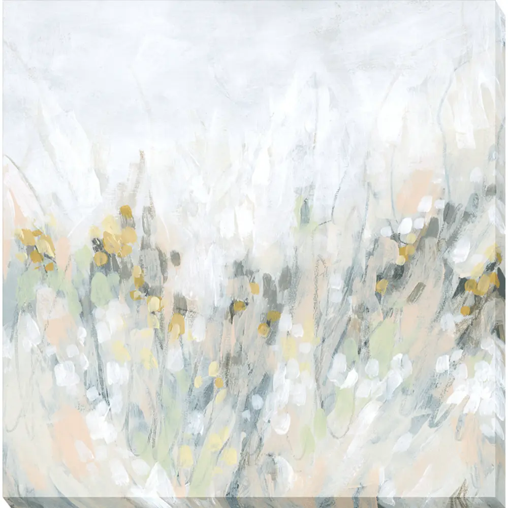 Floral Square Canvas in Blue Green Pink White 90cm X 90cm | Washington Lighting and Interiors Floral Square Canvas in Blue Green Pink White 90cm X 90cm | Washington Lighting and Interiors