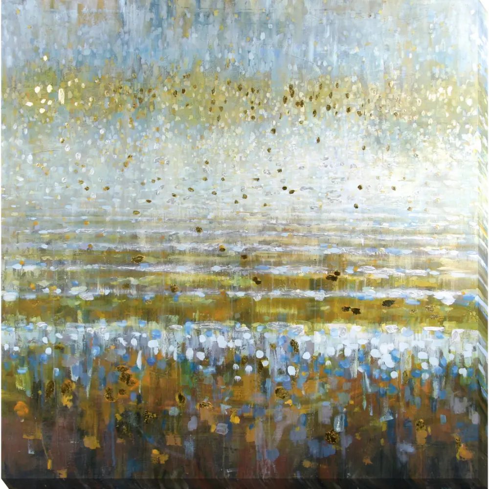 Abstract Square Canvas in Blue Brown Gold 90cm X 90cm | Washington Lighting and Interiors Abstract Square Canvas in Blue Brown Gold 90cm X 90cm | Washington Lighting and Interiors