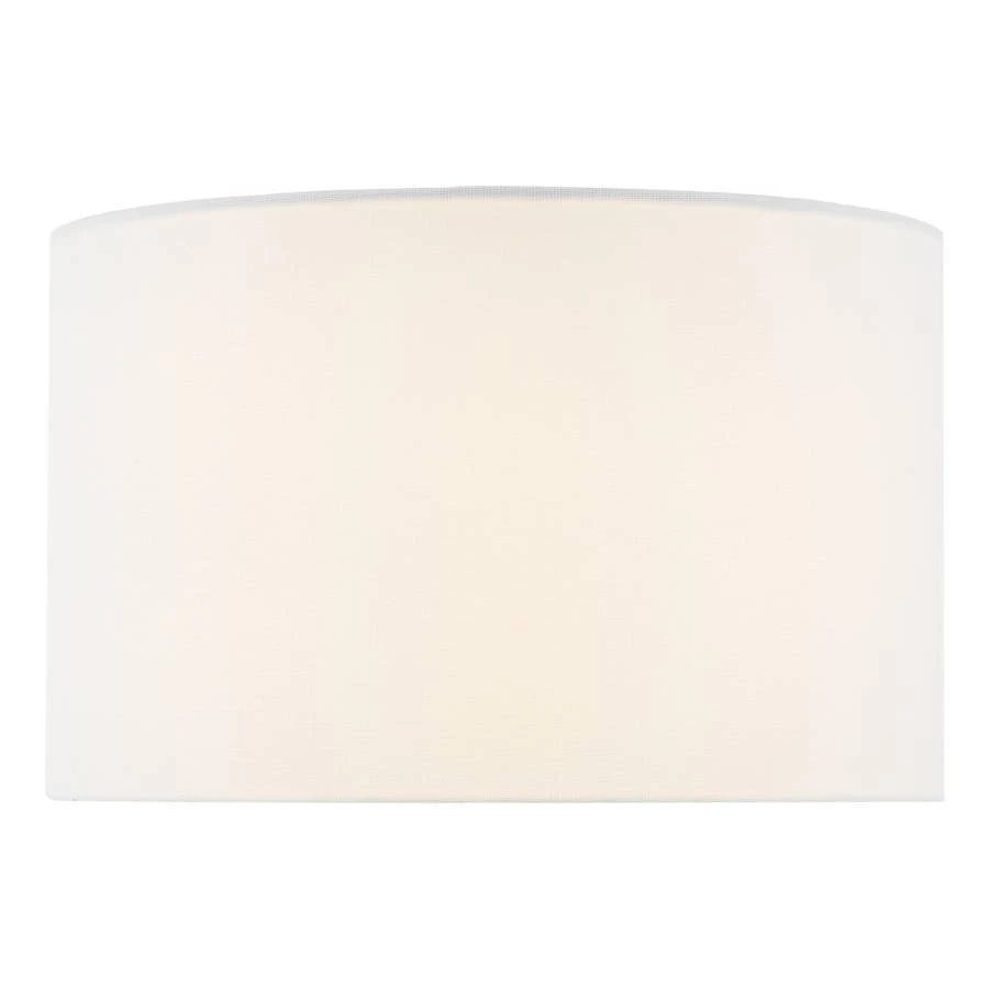 White Linen Drum Shade 38cm | Washington Lighting and Interiors White Linen Drum Shade 38cm | Washington Lighting and Interiors