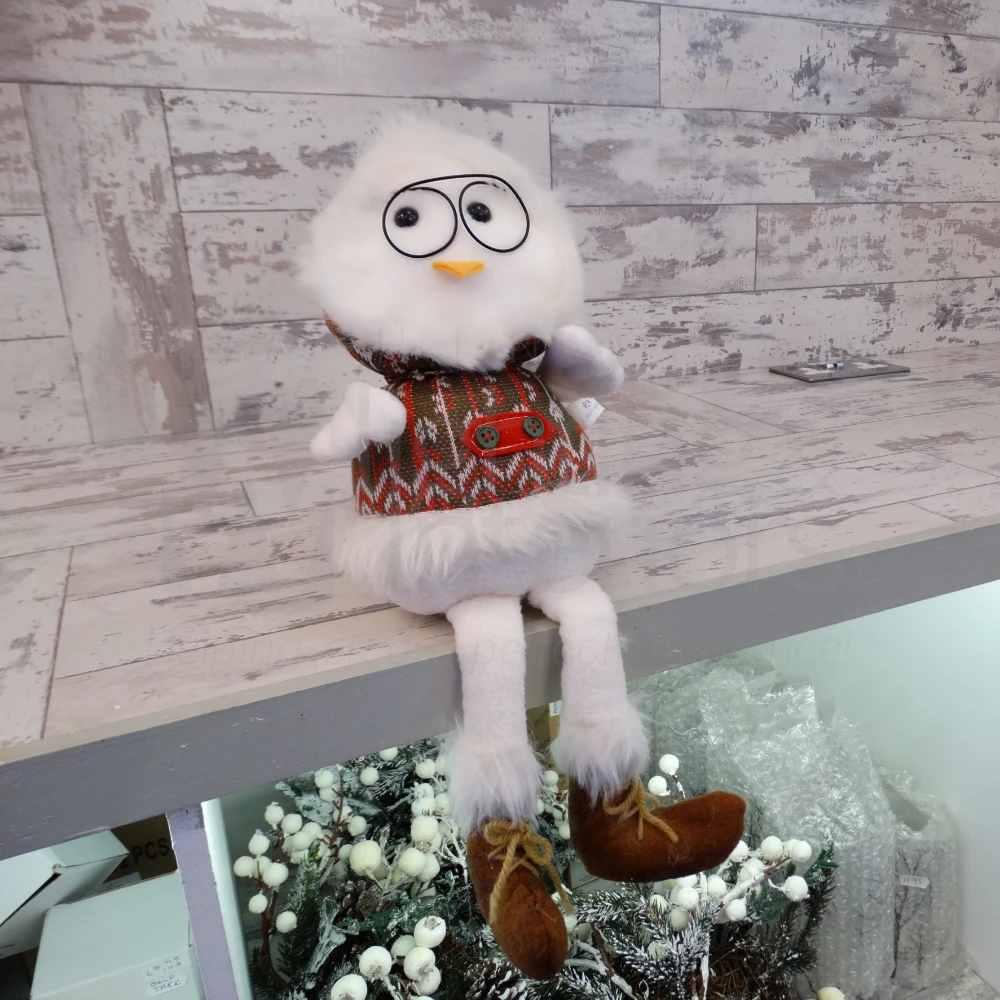Christmas Chick Sitting Decoration in Winter Jumper | Washington Lighting and Interiors Christmas Chick Sitting Decoration in Winter Jumper | Washington Lighting and Interiors
