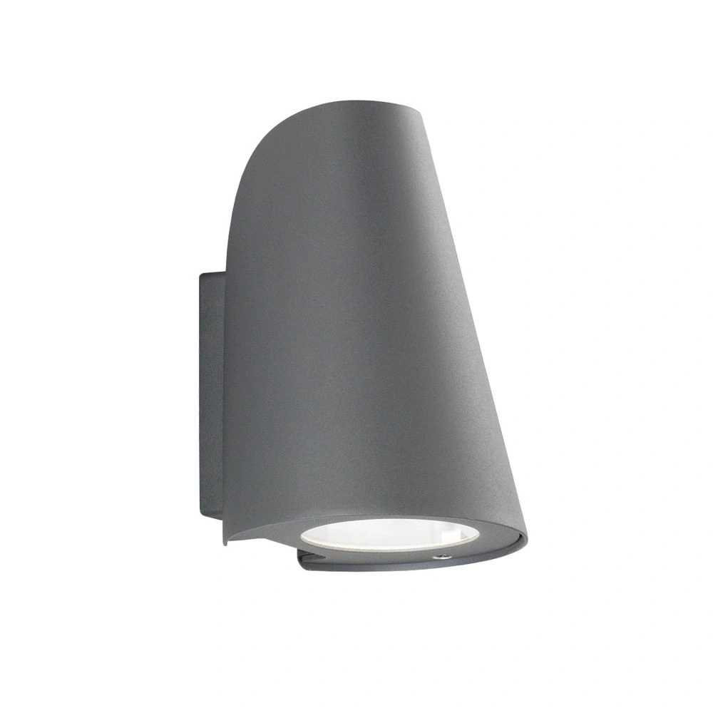 Small Exterior Flush Wall Light in Grey | Washington Lighting and Interiors Small Exterior Flush Wall Light in Grey | Washington Lighting and Interiors