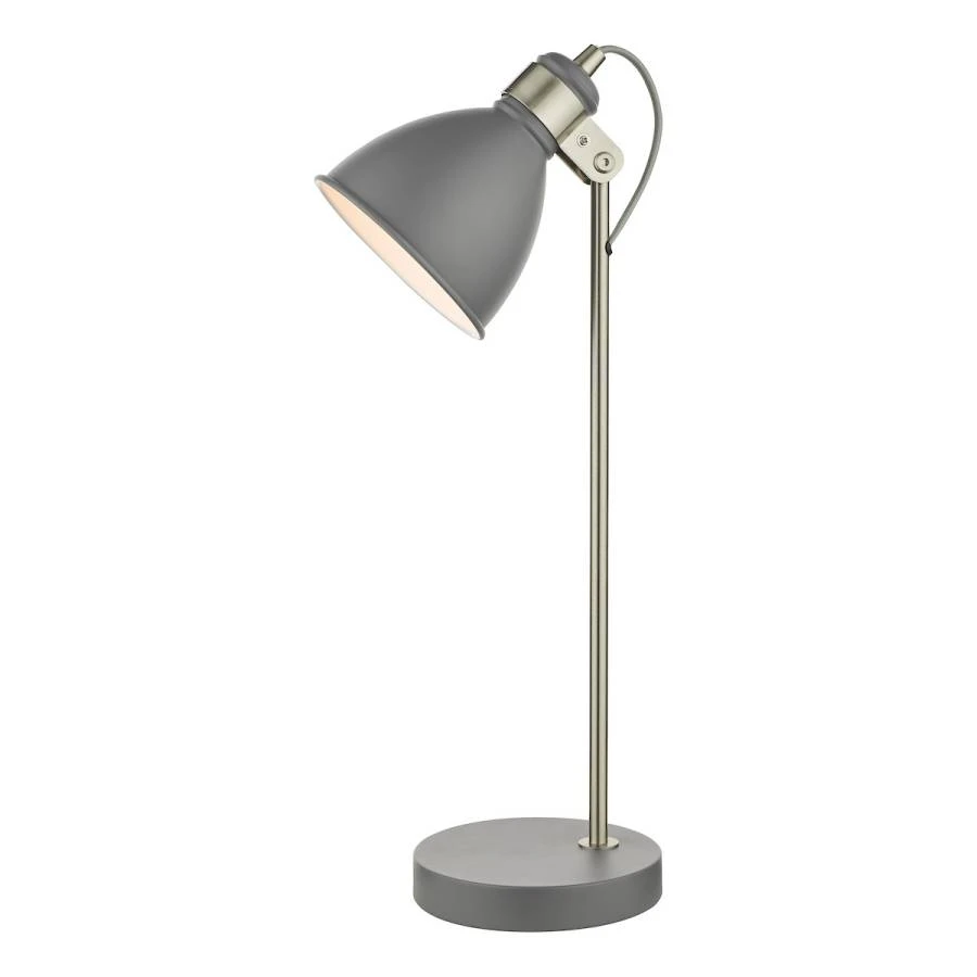 Task Table Lamp Dark Grey Satin Chrome | Washington Lighting and Interiors Task Table Lamp Dark Grey Satin Chrome | Washington Lighting and Interiors