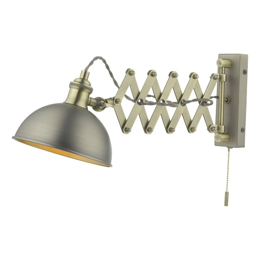 Extendable Single Spotlight Antique Chrome Antique Brass | Washington Lighting and Interiors Extendable Single Spotlight Antique Chrome Antique Brass | Washington Lighting and Interiors