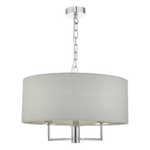 3lt Pendant Polished Chrome & Grey