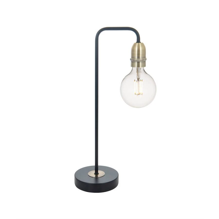 Table Lamp Black & Antique Brass | Washington Lighting and Interiors Table Lamp Black & Antique Brass | Washington Lighting and Interiors
