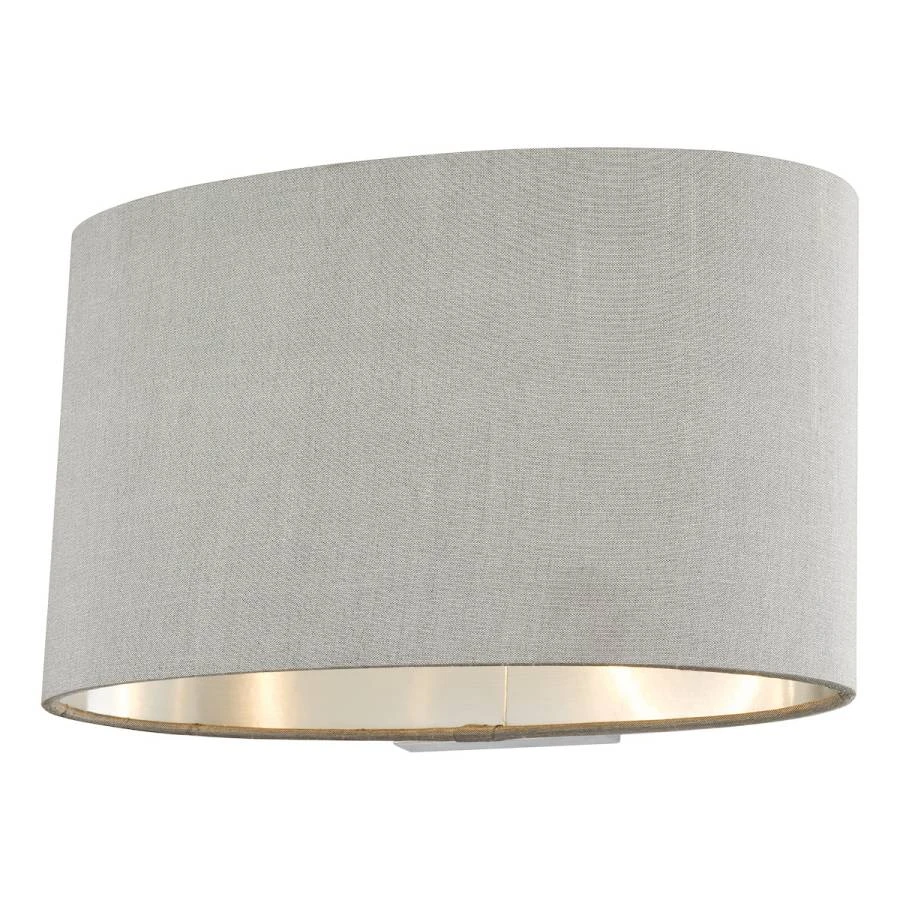 Wall Light with Oval Grey Shade | Washington Lighting and Interiors Wall Light with Oval Grey Shade | Washington Lighting and Interiors