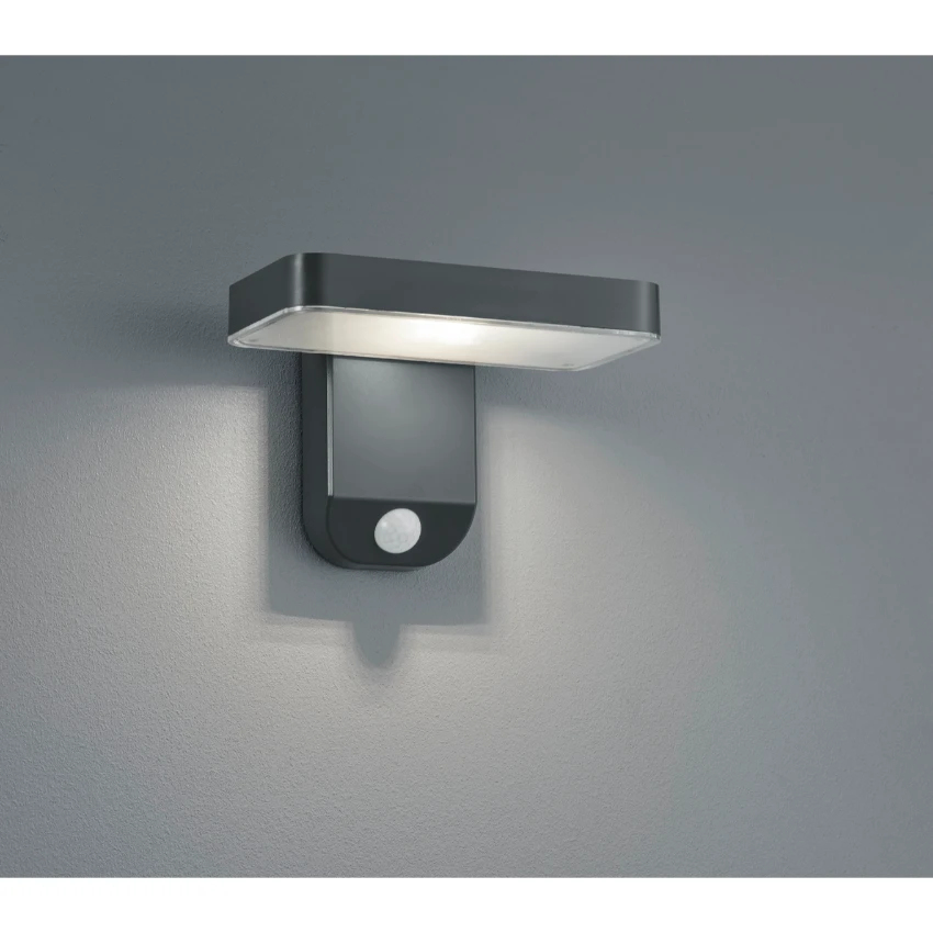 Modern Anthracite Wall Light Ip44 Led 3000k | Washington Lighting and Interiors Modern Anthracite Wall Light Ip44 Led 3000k | Washington Lighting and Interiors