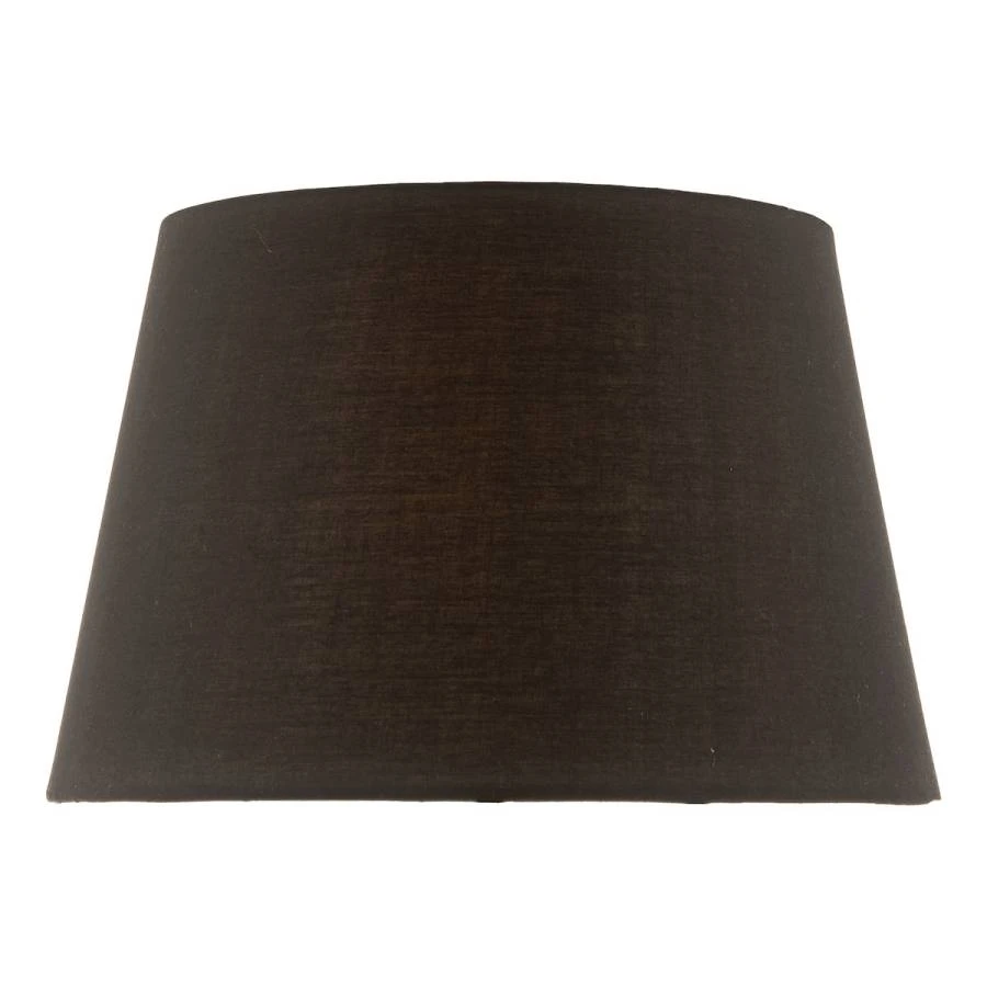 Black Cotton Tapered Drum Shade 36cm | Washington Lighting and Interiors Black Cotton Tapered Drum Shade 36cm | Washington Lighting and Interiors