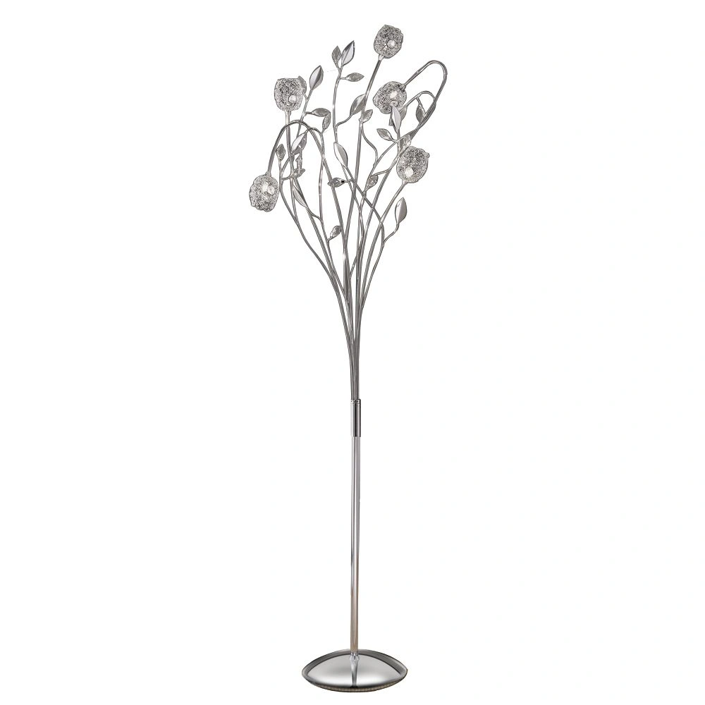 5 Light Chrome Standard Floor Lamp | Washington Lighting and Interiors 5 Light Chrome Standard Floor Lamp | Washington Lighting and Interiors