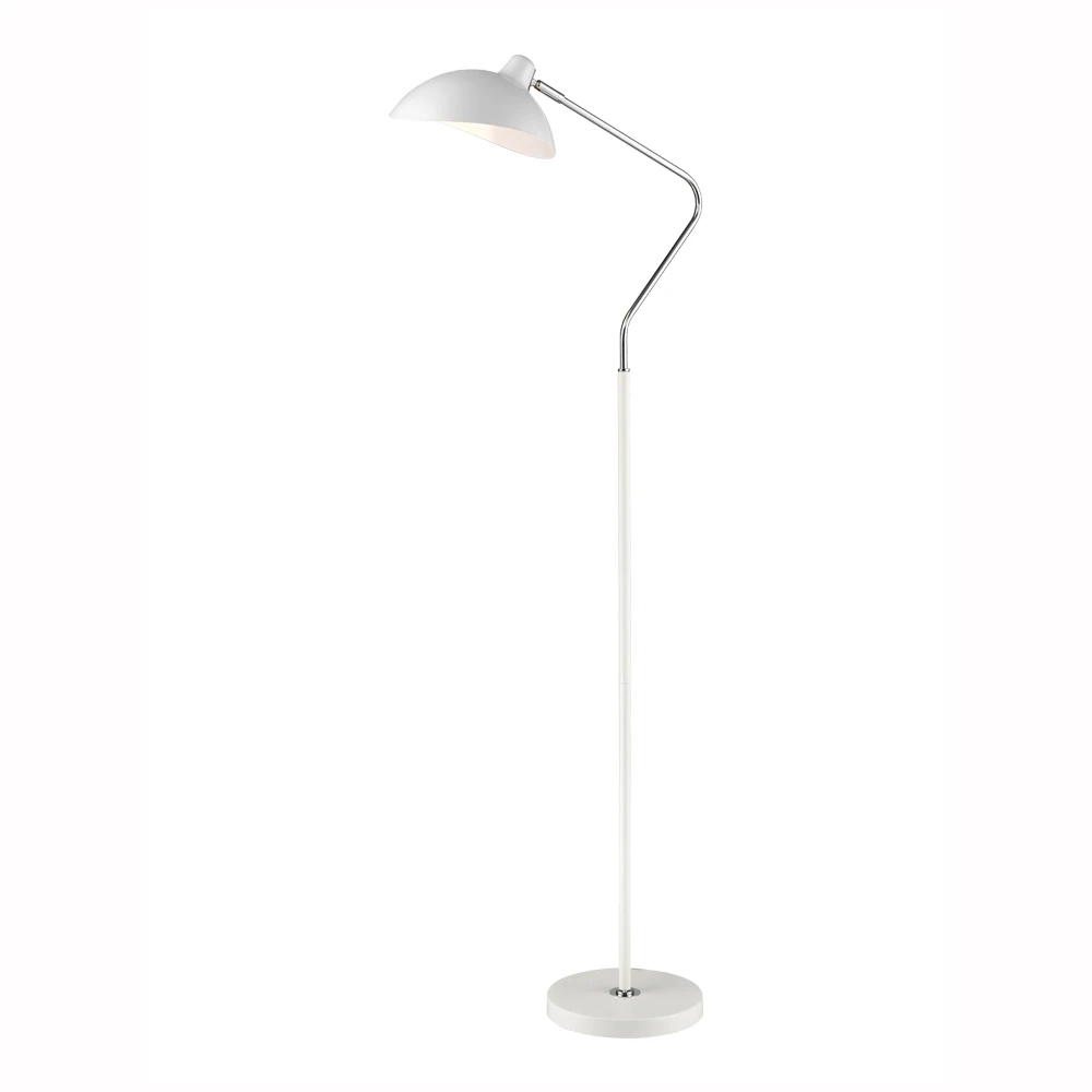 1 Light Interior Standard Lamp White Chrome | Washington Lighting and Interiors 1 Light Interior Standard Lamp White Chrome | Washington Lighting and Interiors