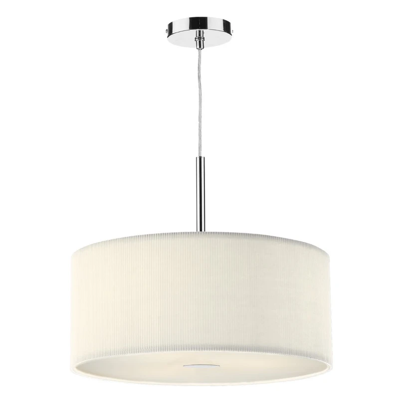 60cm Cream Cotton Drum Pendant | Washington Lighting and Interiors 60cm Cream Cotton Drum Pendant | Washington Lighting and Interiors