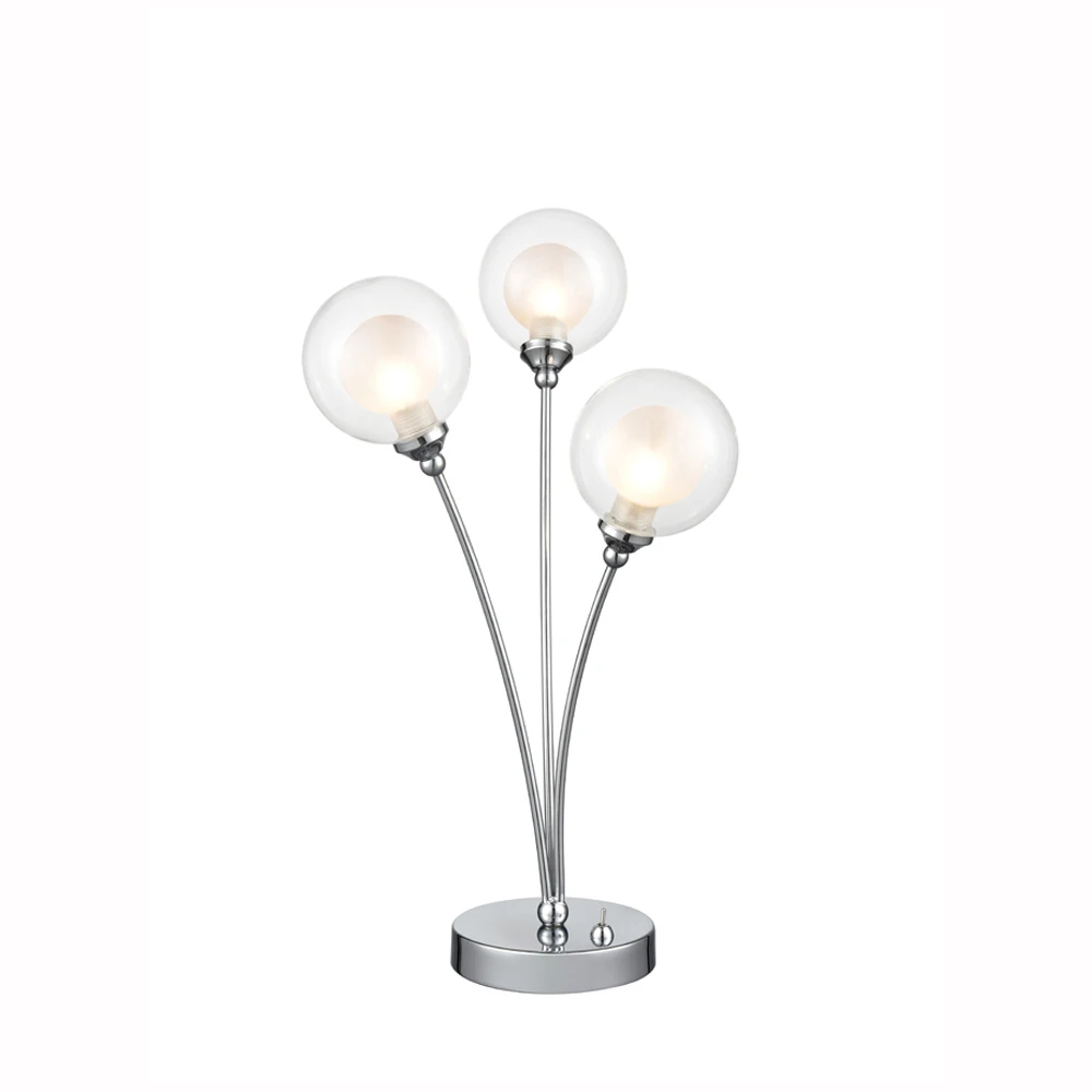 3 Light Interior Table Lamp Chrome | Washington Lighting and Interiors 3 Light Interior Table Lamp Chrome | Washington Lighting and Interiors