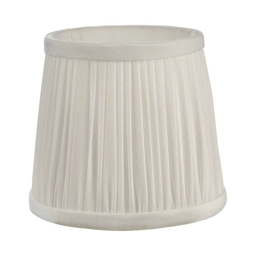 Ivory Faux Silk Pleated Shade 14cm | Washington Lighting and Interiors Ivory Faux Silk Pleated Shade 14cm | Washington Lighting and Interiors