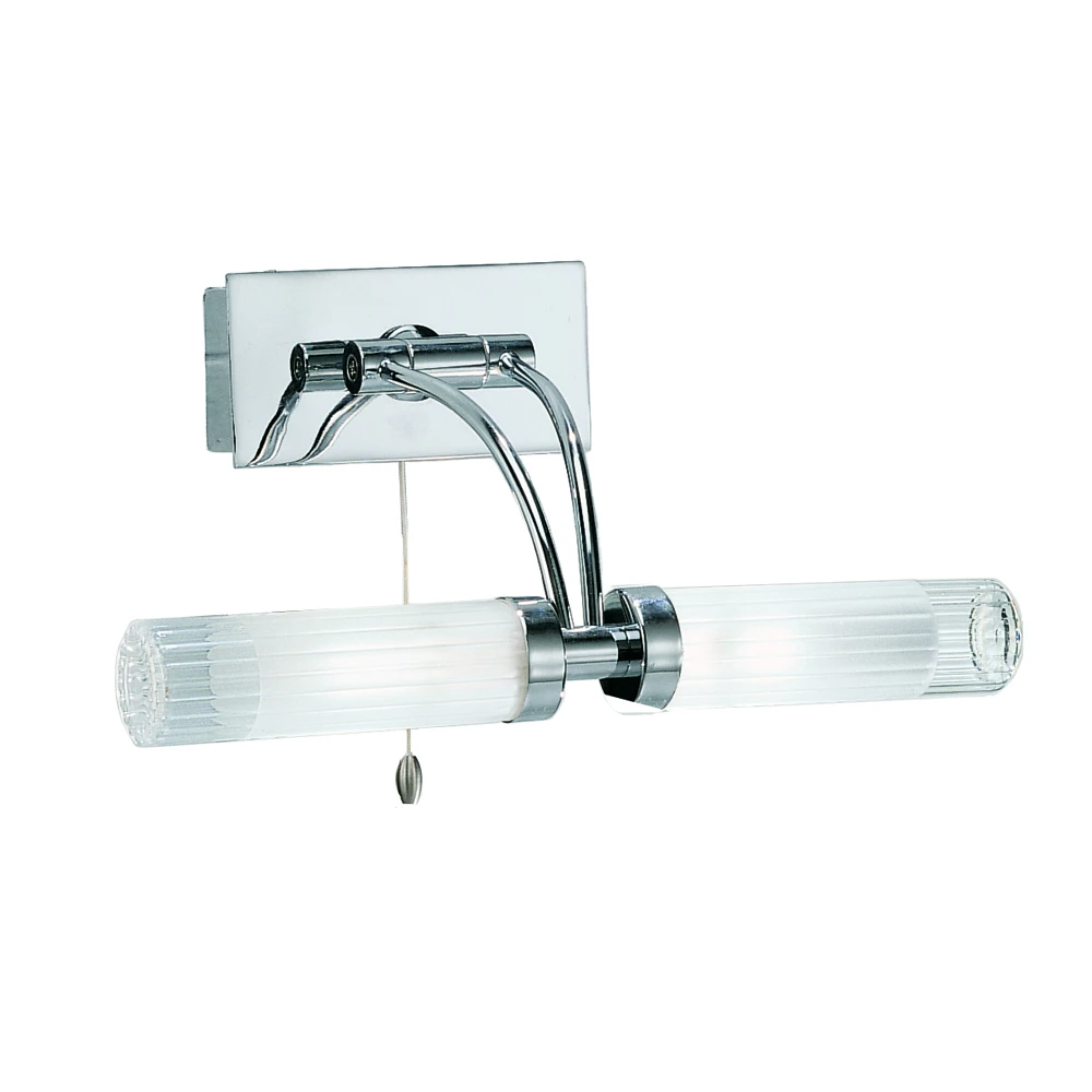 Bathroom Large Chrome Double Bracket Ip44 | Washington Lighting and Interiors Bathroom Large Chrome Double Bracket Ip44 | Washington Lighting and Interiors