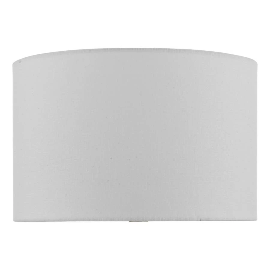 White Faux Silk Drum Shade 32cm | Washington Lighting and Interiors White Faux Silk Drum Shade 32cm | Washington Lighting and Interiors