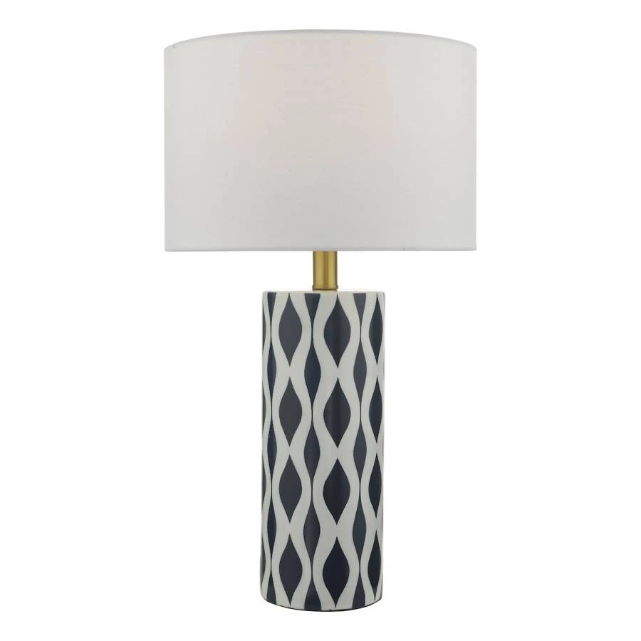 Table Lamp Blue and White Ceramic with Shade | Washington Lighting and Interiors Table Lamp Blue and White Ceramic with Shade | Washington Lighting and Interiors