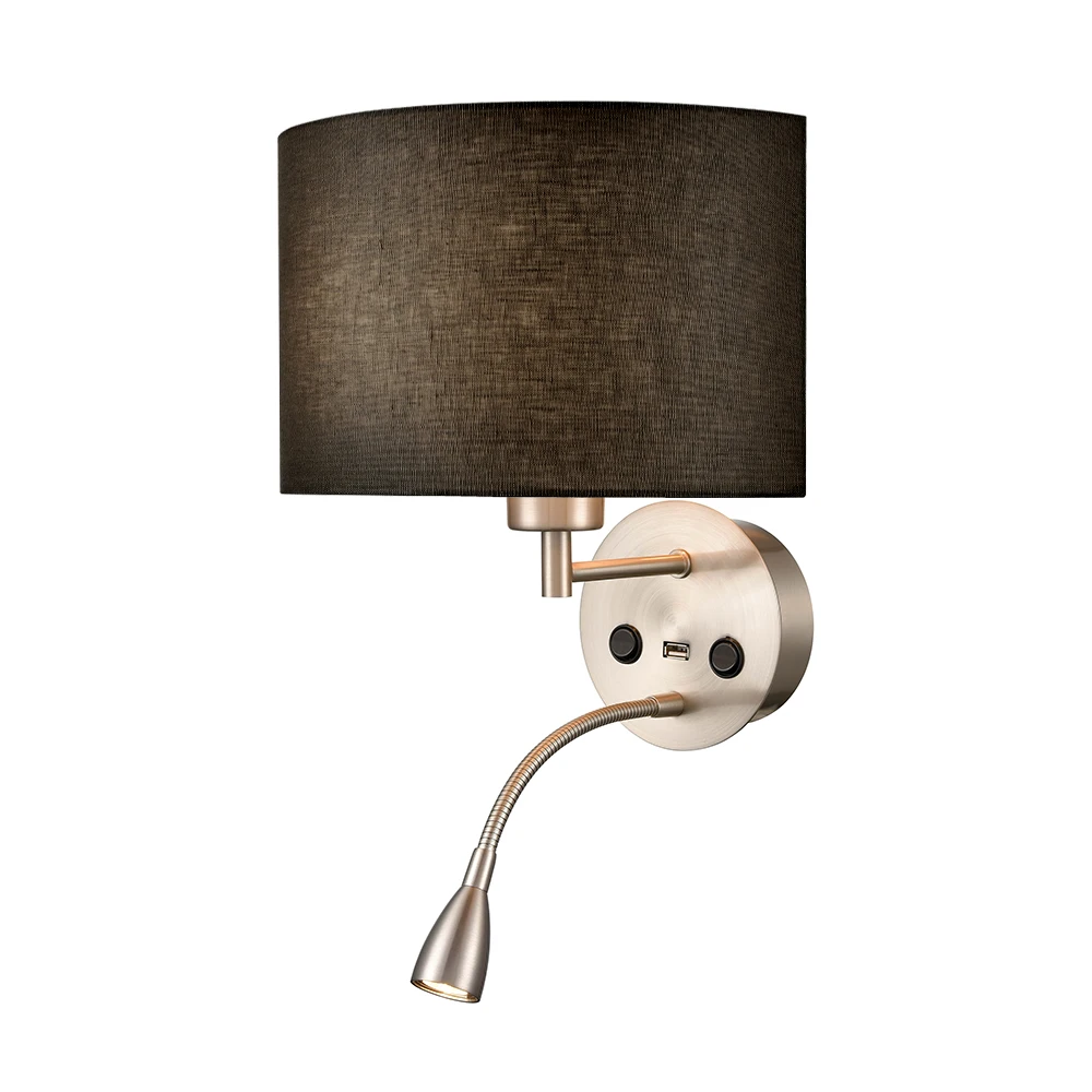 2 Light Interior Wall Bracket Satin Nickel | Washington Lighting and Interiors 2 Light Interior Wall Bracket Satin Nickel | Washington Lighting and Interiors