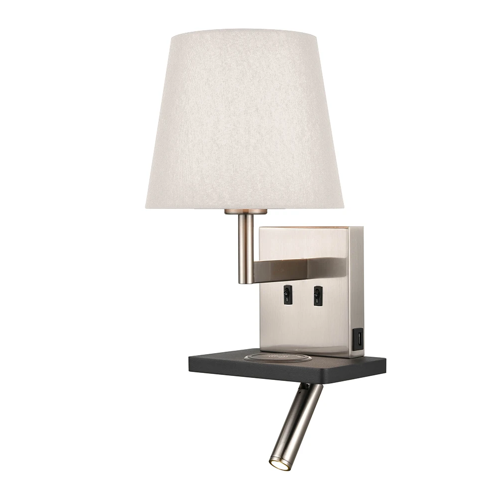 2 Light Interior Wall Bracket Satin Nickel | Washington Lighting and Interiors 2 Light Interior Wall Bracket Satin Nickel | Washington Lighting and Interiors