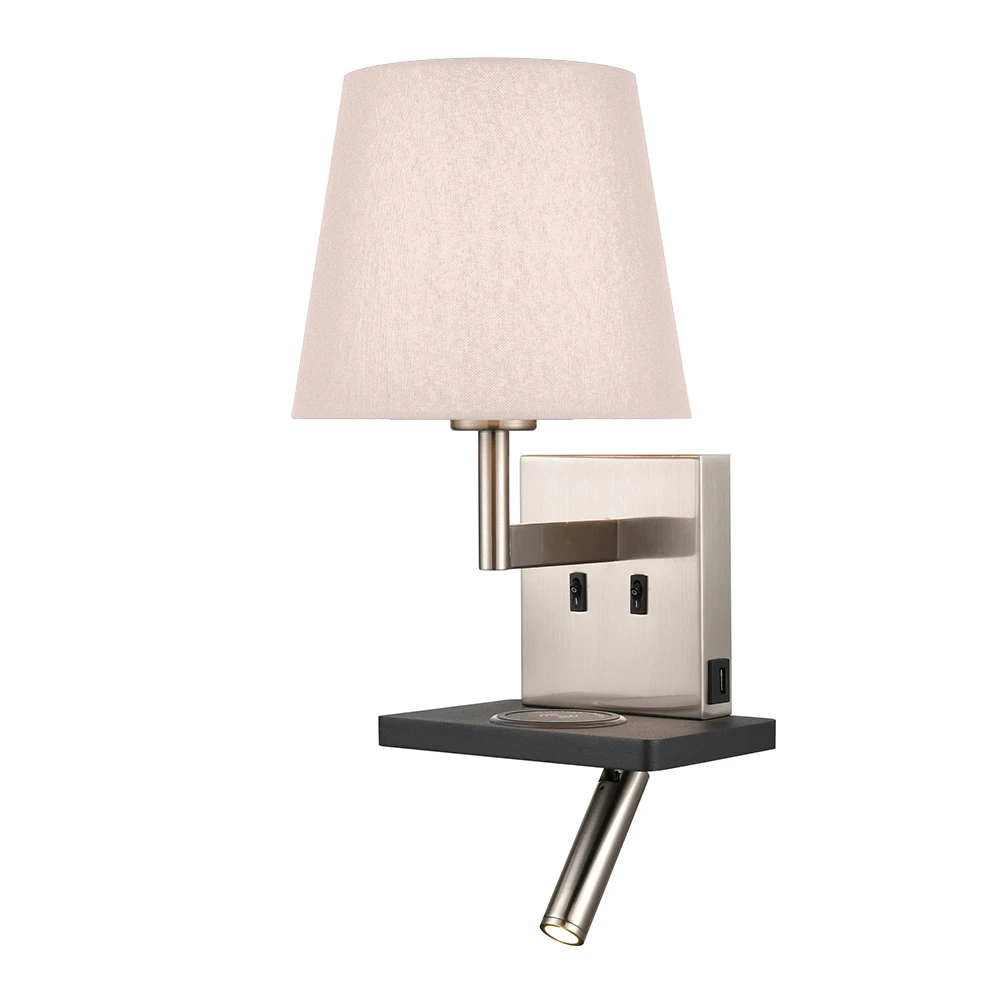2 Light Interior Wall Bracket Satin Nickel | Washington Lighting and Interiors 2 Light Interior Wall Bracket Satin Nickel | Washington Lighting and Interiors