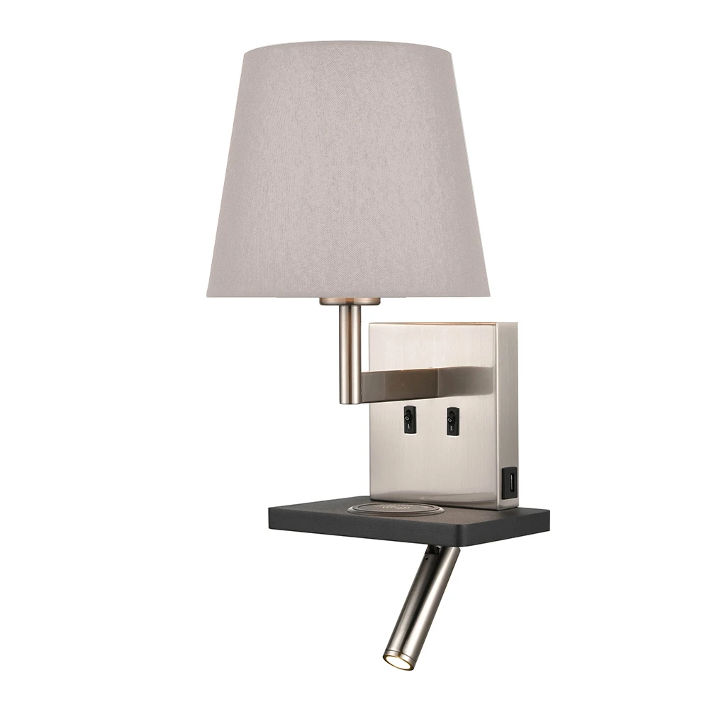 2 Light Interior Wall Bracket Satin Nickel | Washington Lighting and Interiors 2 Light Interior Wall Bracket Satin Nickel | Washington Lighting and Interiors