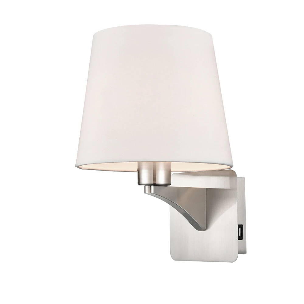 1 Light Interior Wall Bracket Satin Nickel | Washington Lighting and Interiors 1 Light Interior Wall Bracket Satin Nickel | Washington Lighting and Interiors