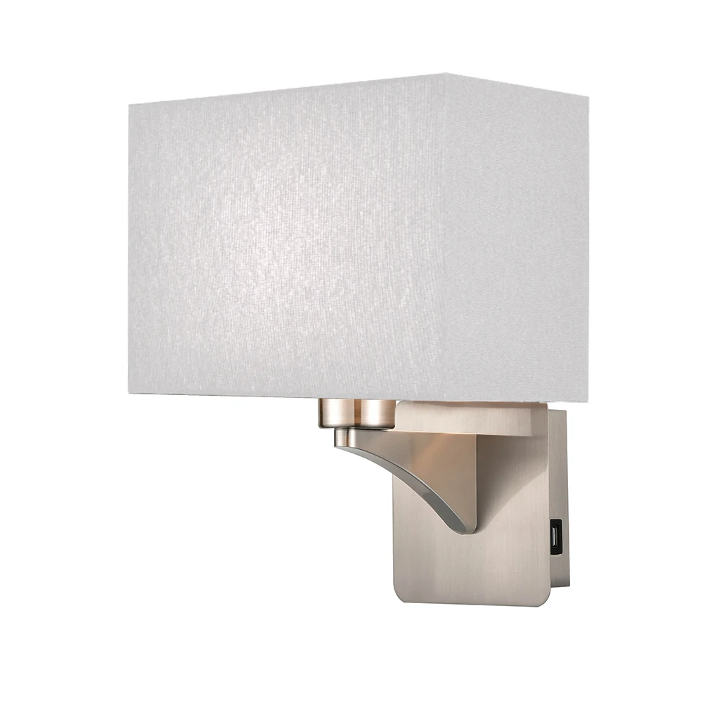 1 Light Interior Wall Bracket Satin Nickel | Washington Lighting and Interiors 1 Light Interior Wall Bracket Satin Nickel | Washington Lighting and Interiors
