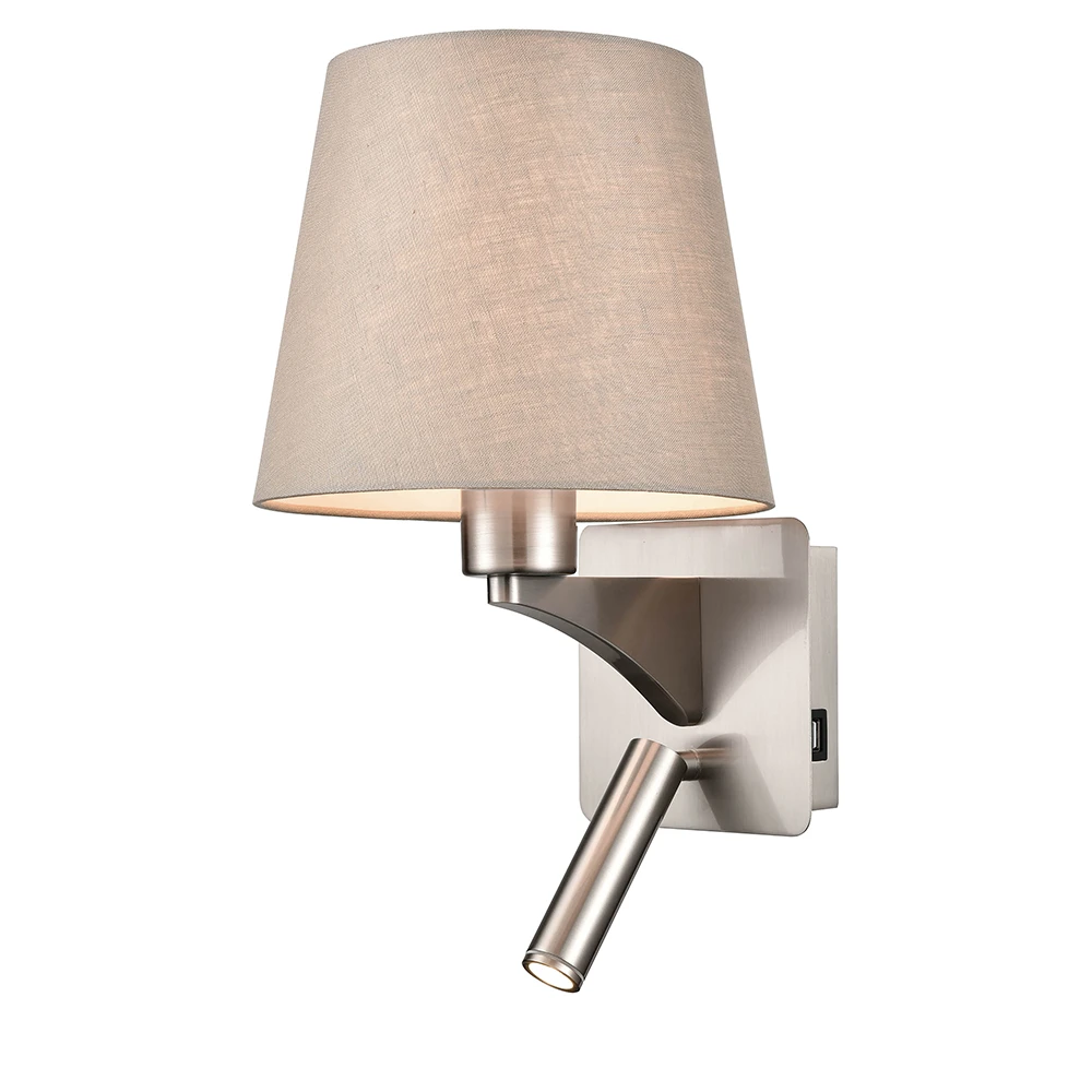 2 Light Interior Wall Bracket Satin Nickel | Washington Lighting and Interiors 2 Light Interior Wall Bracket Satin Nickel | Washington Lighting and Interiors