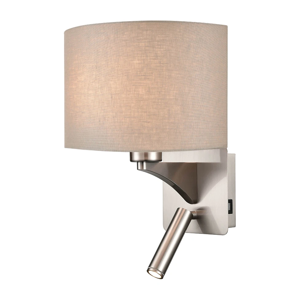 2 Light Interior Wall Bracket Satin Nickel | Washington Lighting and Interiors 2 Light Interior Wall Bracket Satin Nickel | Washington Lighting and Interiors