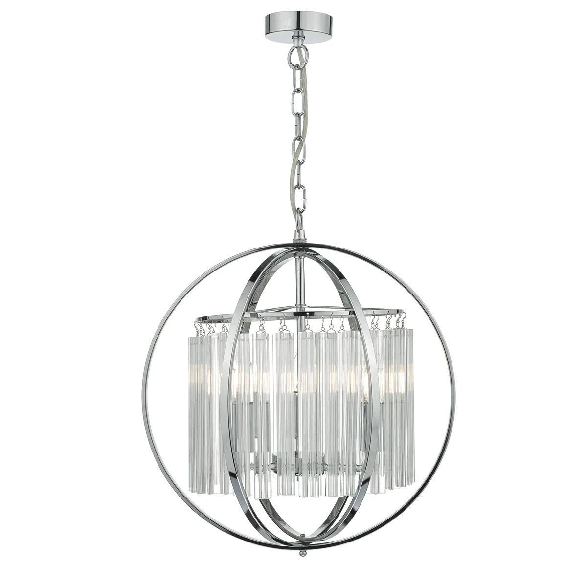 3lt Pendant Pol Chr Crystal | Washington Lighting and Interiors 3lt Pendant Pol Chr Crystal | Washington Lighting and Interiors