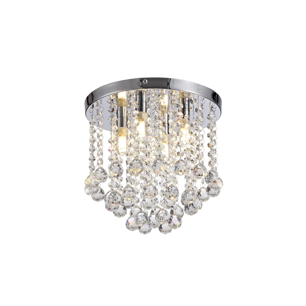 Ailsa Ceiling Light 4 X G9 Ip44 Polished Chromecrystal | Washington Lighting and Interiors Ailsa Ceiling Light 4 X G9 Ip44 Polished Chromecrystal | Washington Lighting and Interiors