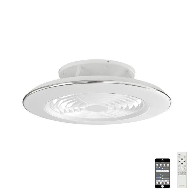 70w Led Dimmable Ceiling Light with Built-in 35w Dc Reversible Fan White Finish Cw Remote Control and App Control 4900lm White | Washington Lighting and Interiors 70w Led Dimmable Ceiling Light with Built in 35w Dc Reversible Fan White Finish Cw Remote Control and App Control 4900lm White | Washington Lighting and Interiors
