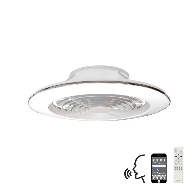 Xl 95w Led Dimmable Ceiling Light & 58w Dc Reversible Fan White Finish Cw Remote Control App & Alexagoogle Voice Control 5900lm | Washington Lighting and Interiors Xl 95w Led Dimmable Ceiling Light & 58w Dc Reversible Fan White Finish Cw Remote Control App & Alexagoogle Voice Control 5900lm | Washington Lighting and Interiors