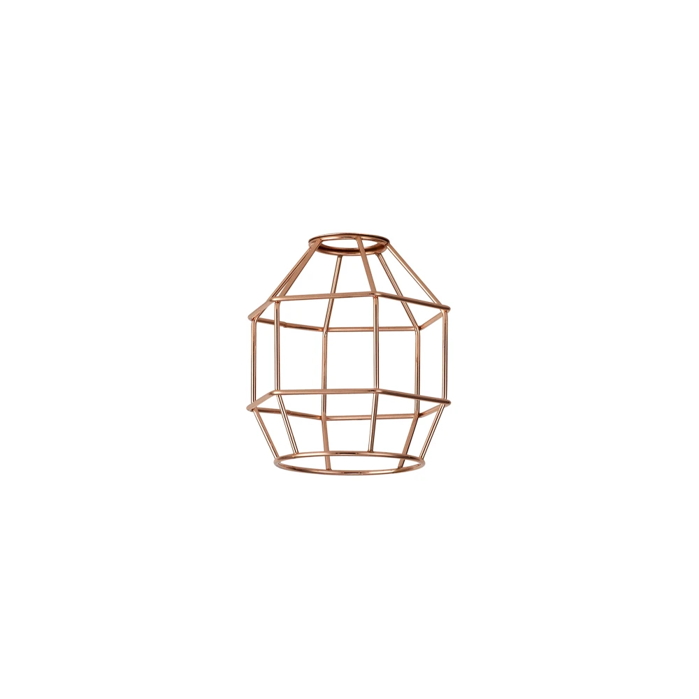 Anderson Hexagon 14cm Wire Cage Shade Rose Gold | Washington Lighting and Interiors Anderson Hexagon 14cm Wire Cage Shade Rose Gold | Washington Lighting and Interiors