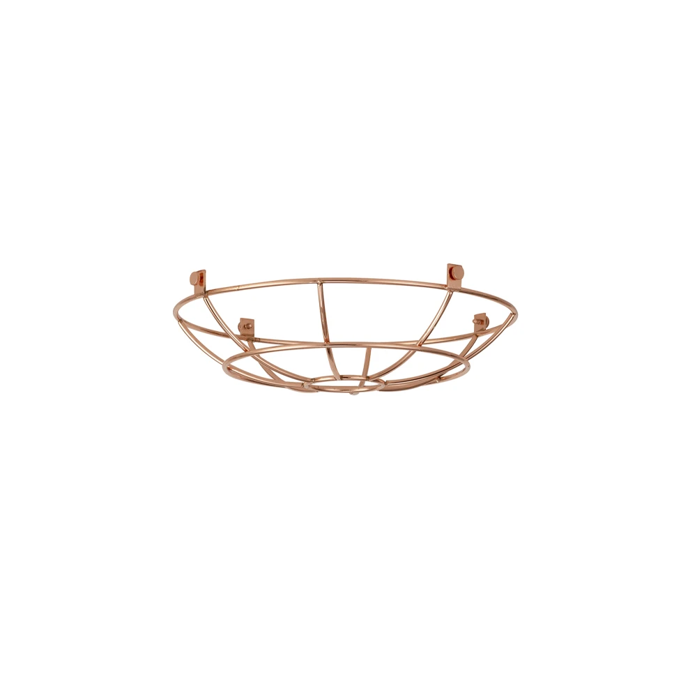 Anderson Clip on Shallow Round 25cm Wire Cage Shade Rose Gold | Washington Lighting and Interiors Anderson Clip on Shallow Round 25cm Wire Cage Shade Rose Gold | Washington Lighting and Interiors