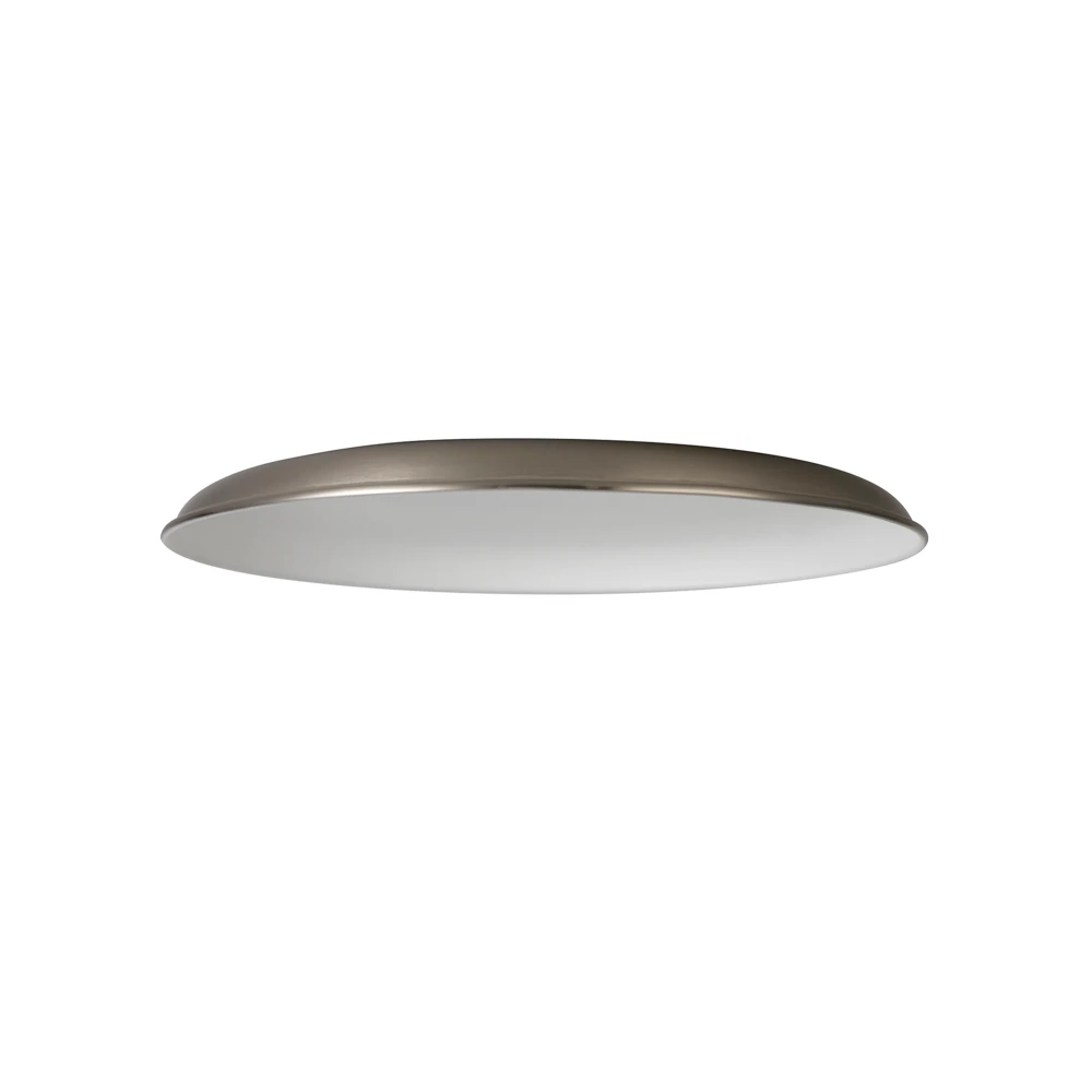Anderson Round Flat Metal 35cm Lampshade Brushed Nickel | Washington Lighting and Interiors Anderson Round Flat Metal 35cm Lampshade Brushed Nickel | Washington Lighting and Interiors