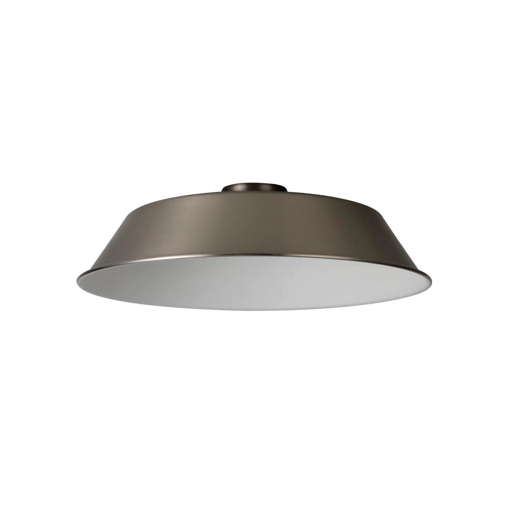 Anderson Round 35cm Lampshade with Angled Sides Brushed Nickel | Washington Lighting and Interiors Anderson Round 35cm Lampshade with Angled Sides Brushed Nickel | Washington Lighting and Interiors