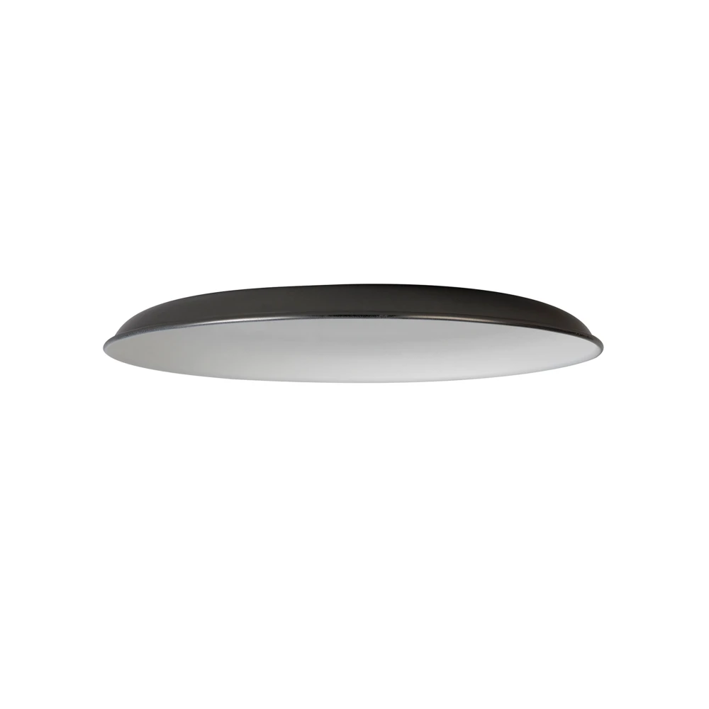 Anderson Round Flat Metal 35cm Lampshade Black Chrome | Washington Lighting and Interiors Anderson Round Flat Metal 35cm Lampshade Black Chrome | Washington Lighting and Interiors