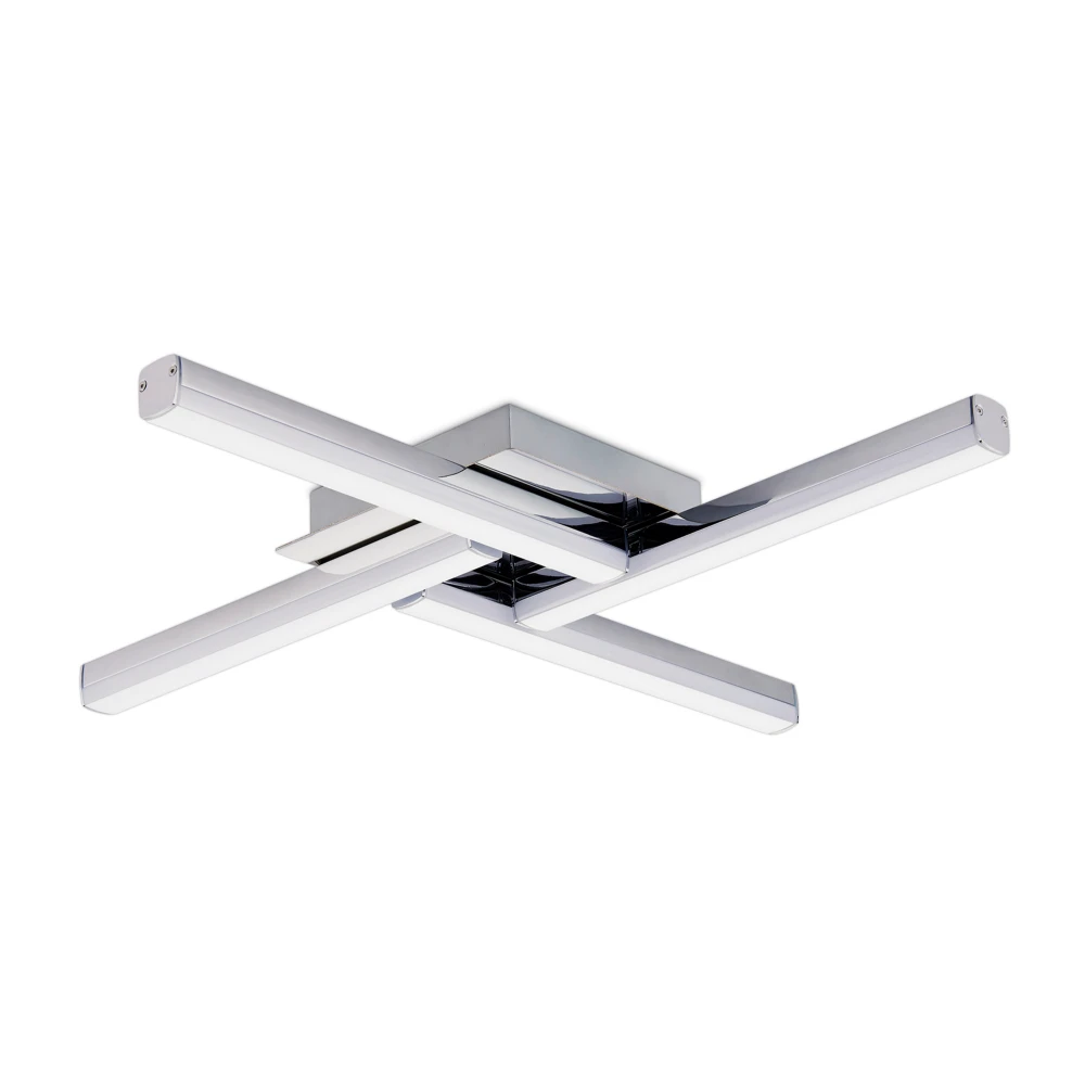 Audrey 4 Light Ceiling 4 X 6w Led 4000k 2210lm Ip44 Polished Chrome 3yrs Warranty | Washington Lighting and Interiors Audrey 4 Light Ceiling 4 X 6w Led 4000k 2210lm Ip44 Polished Chrome 3yrs Warranty | Washington Lighting and Interiors