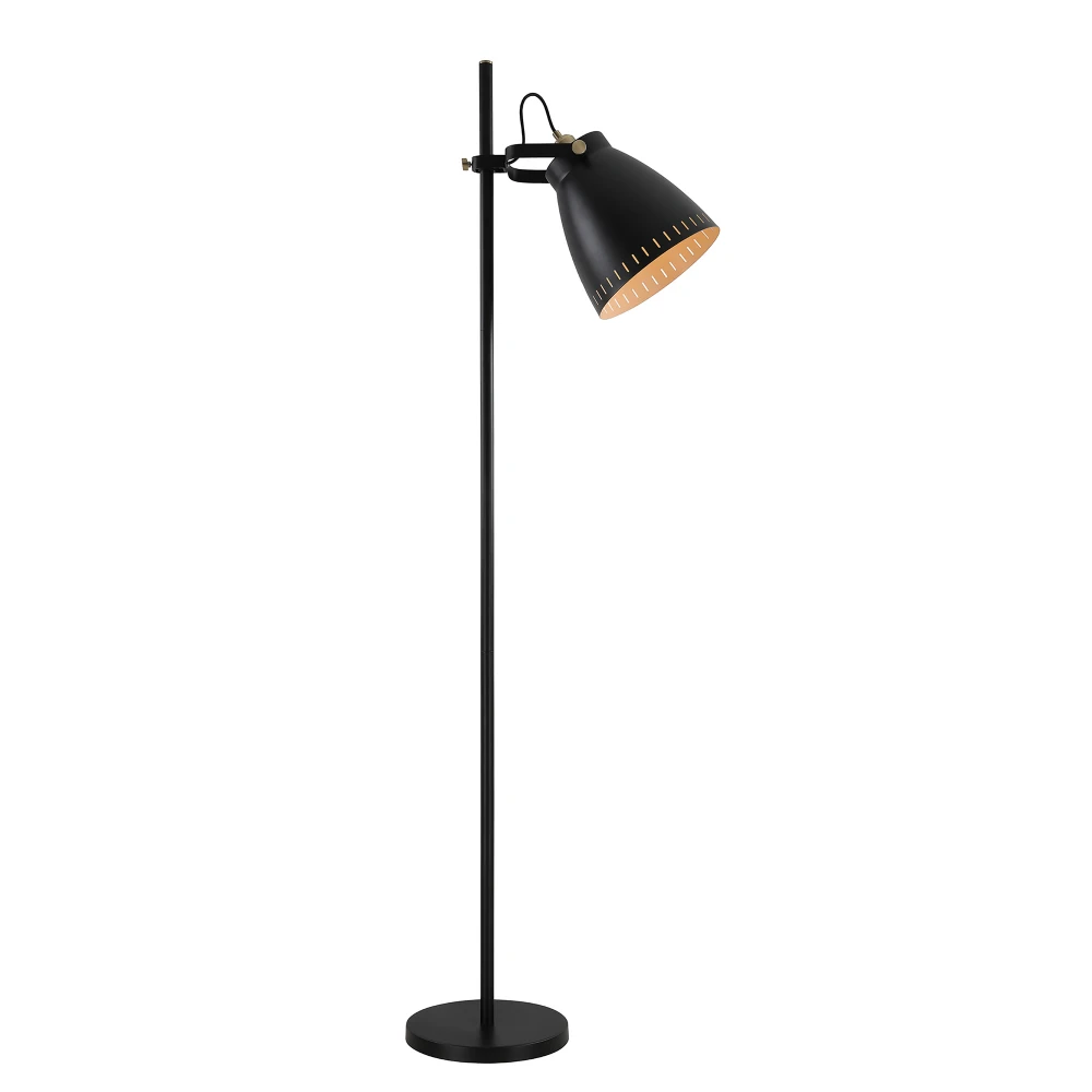 Boler Adjustable Floor Lamp 1 X E27 Matt Blackantique Brasskhaki | Washington Lighting and Interiors Boler Adjustable Floor Lamp 1 X E27 Matt Blackantique Brasskhaki | Washington Lighting and Interiors