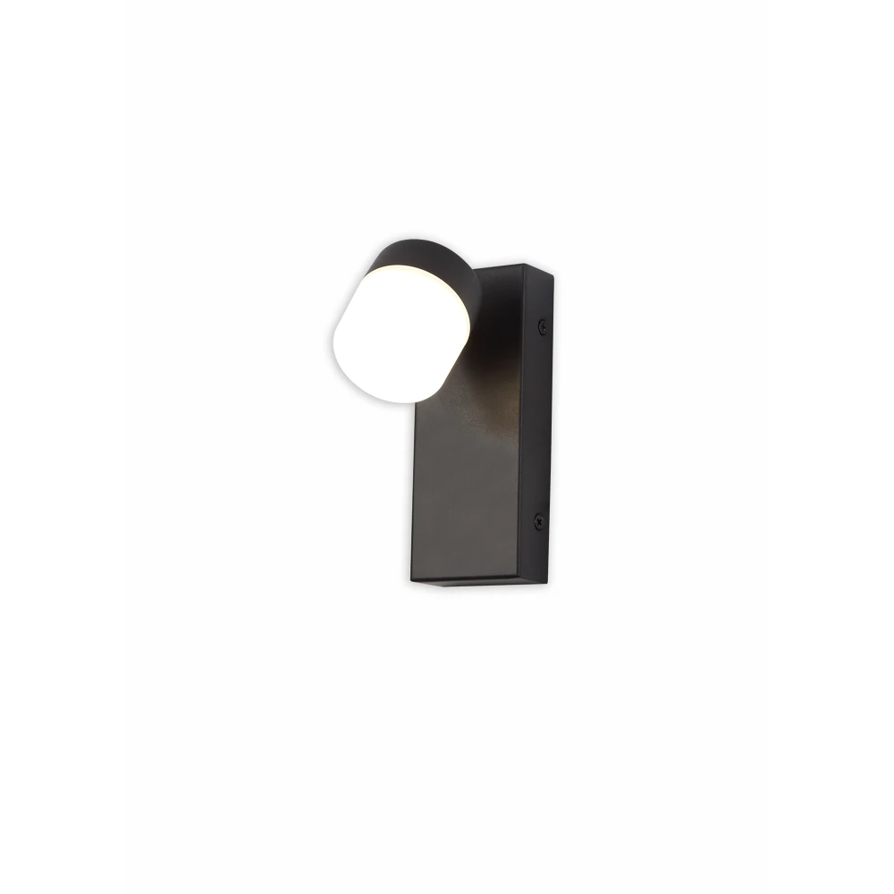 Brant Wall Lamp Single Adjustable 1 X 5w Led 4000k 415lm Ip44 Sand Black 3yrs Warranty | Washington Lighting and Interiors Brant Wall Lamp Single Adjustable 1 X 5w Led 4000k 415lm Ip44 Sand Black 3yrs Warranty | Washington Lighting and Interiors